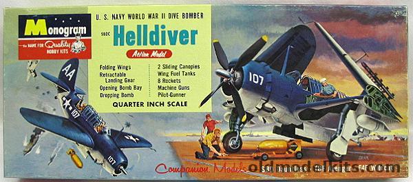 Monogram 1/48 Curtiss SB2C Helldiver - Four Star Issue, PA69-149 plastic model kit